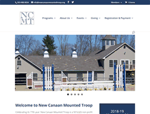 Tablet Screenshot of newcanaanmountedtroop.org